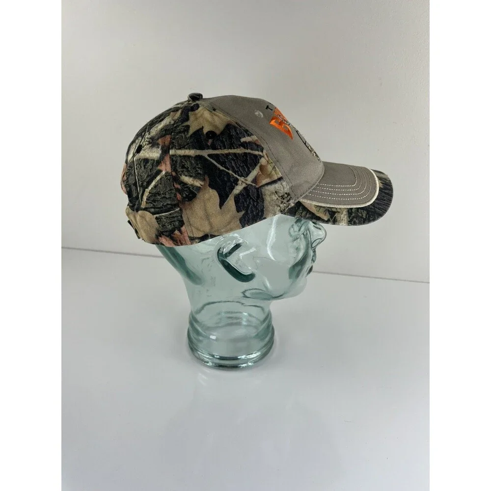The Buck Drops Here Hunters Baseball Hat Ball Cap Camo Outdoors Man Embroidered